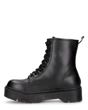 STACEE - stivaletti neri stile anfibio con platform