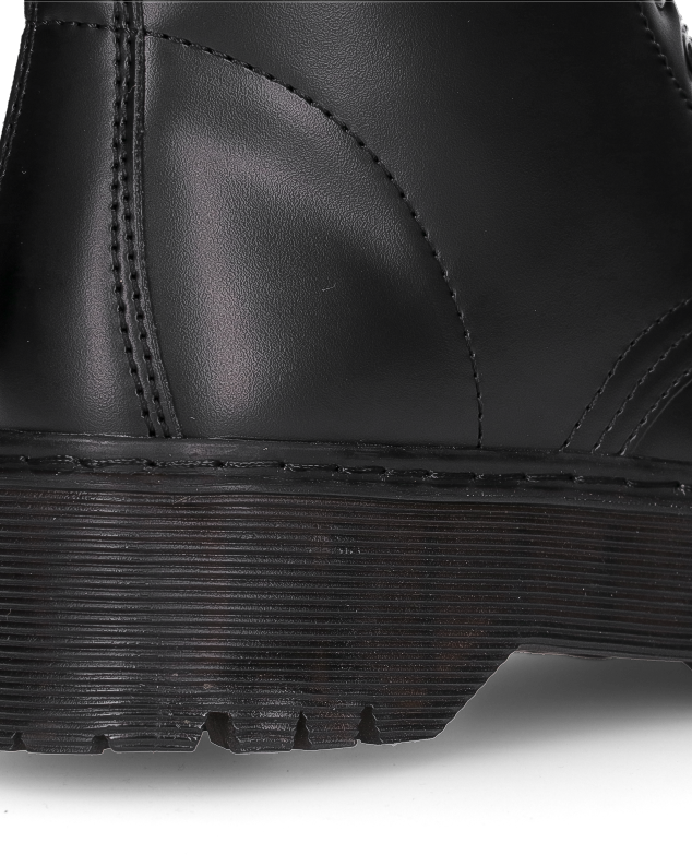 STACEE - stivaletti neri stile anfibio con platform