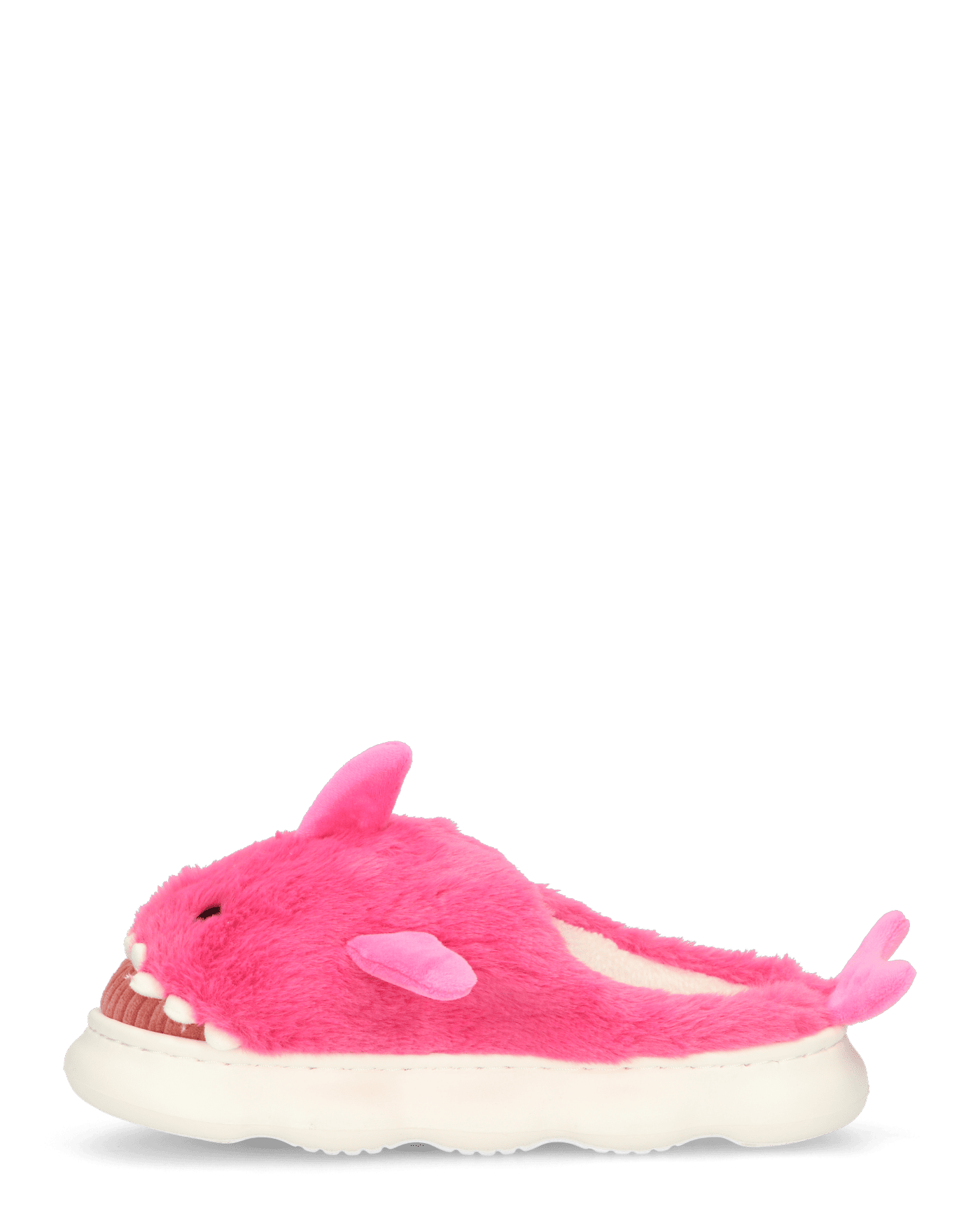 SHARKY - pantofole fucsia a forma di squalo peluche