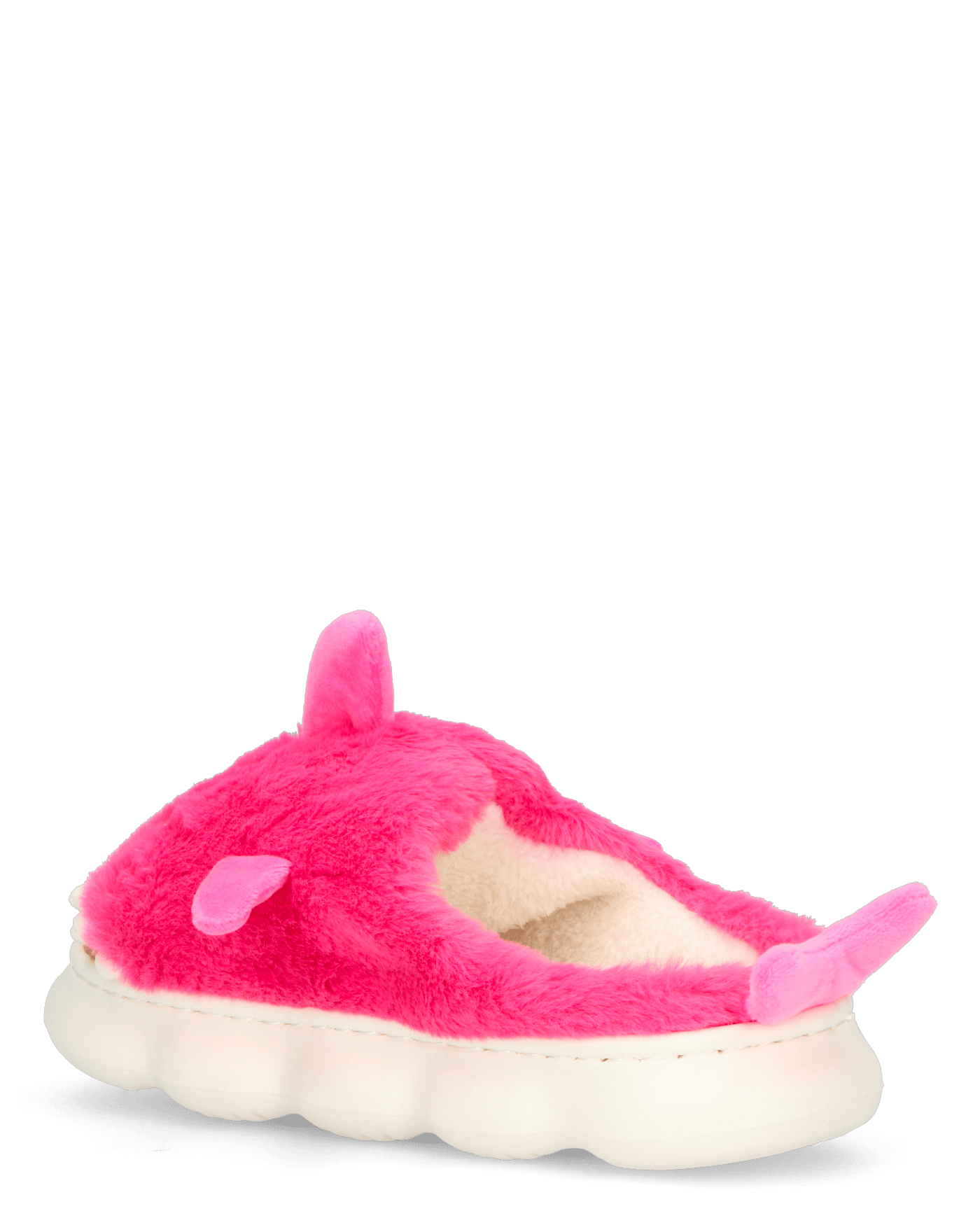 SHARKY - pantofole fucsia a forma di squalo peluche