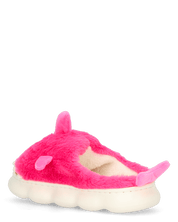 SHARKY - pantofole fucsia a forma di squalo peluche