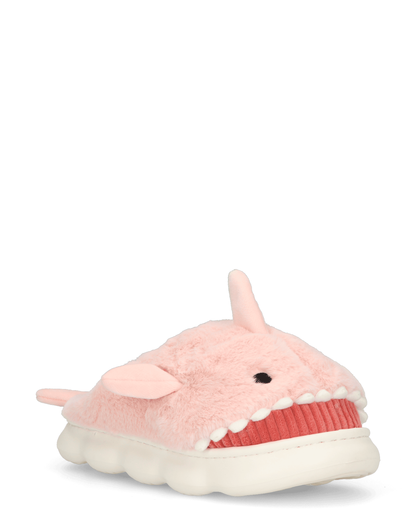 SHARKY - pantofole rosa a forma di squalo peluche