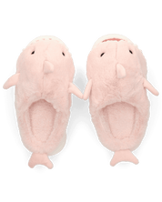 SHARKY - pantofole rosa a forma di squalo peluche