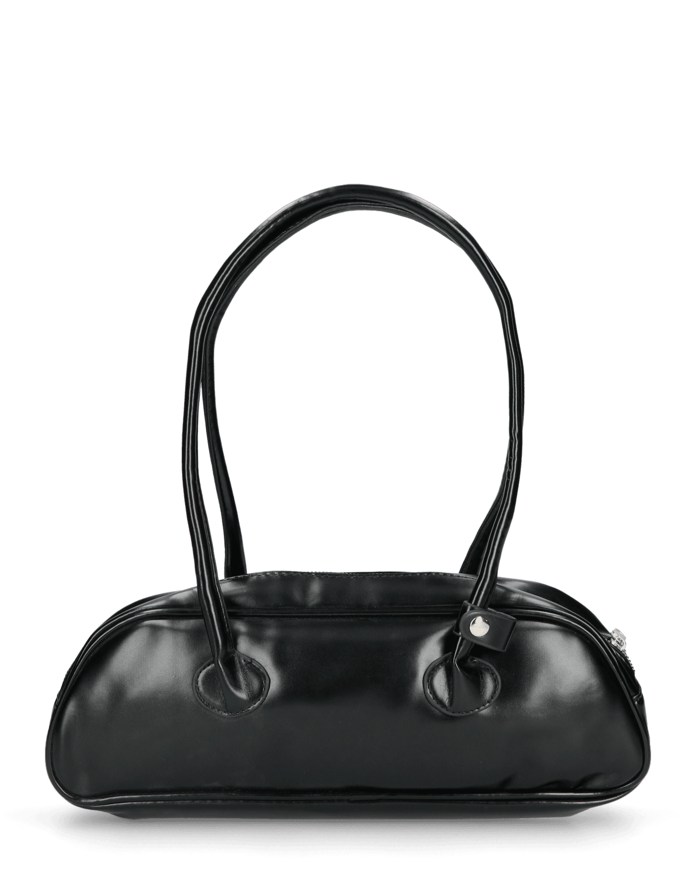 SHASA borsa nera a spalla con chiusura zip – QUANTICLO®