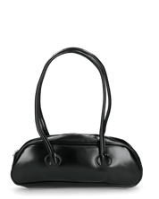 SHASA - borsa nera a spalla con chiusura zip