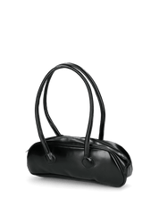 SHASA - borsa nera a spalla con chiusura zip