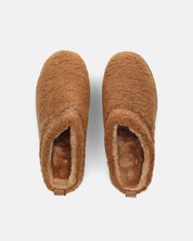 SHIGE - pantofole platform marroni con ricami