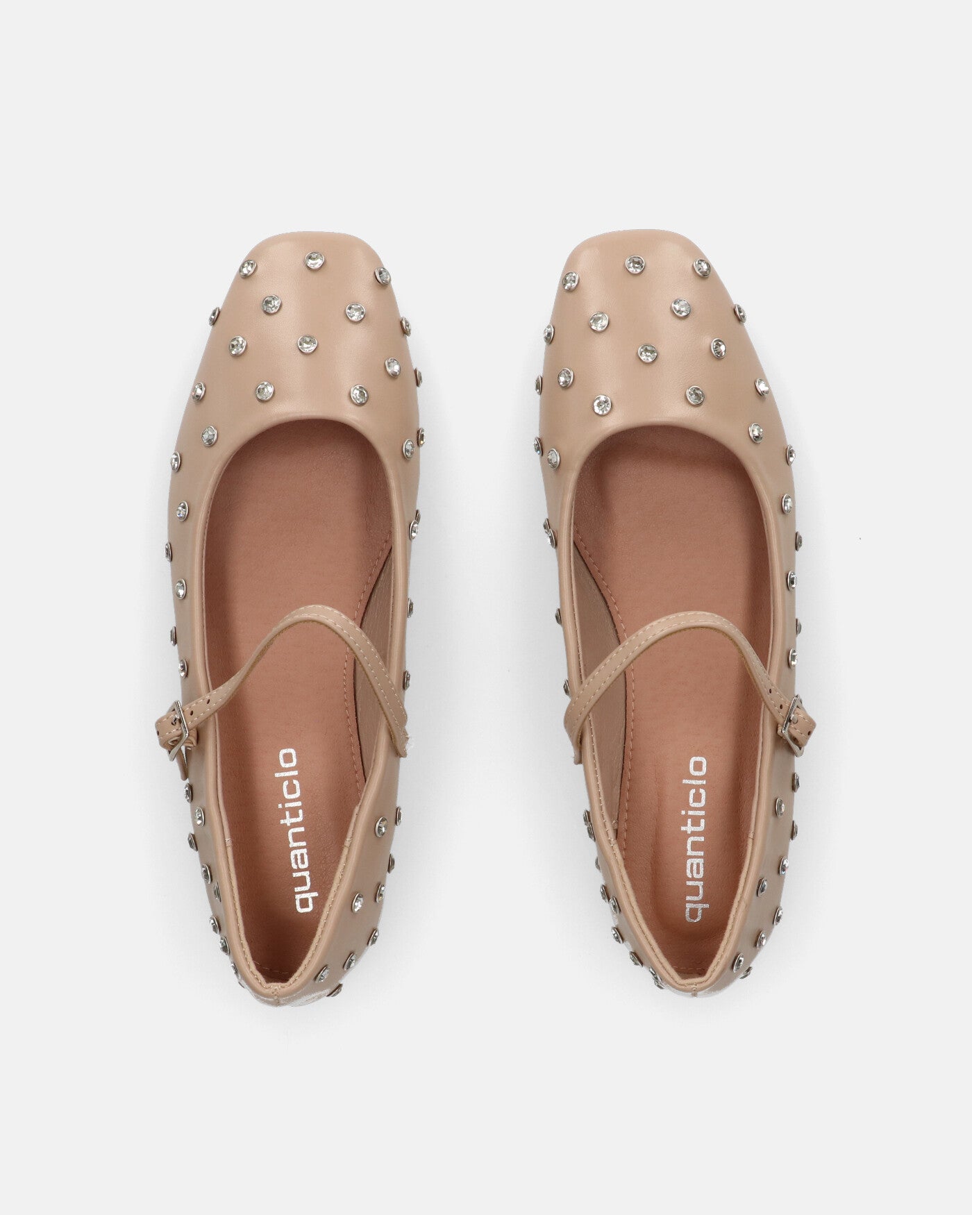 SOFIYA - ballerine beige con cinturino