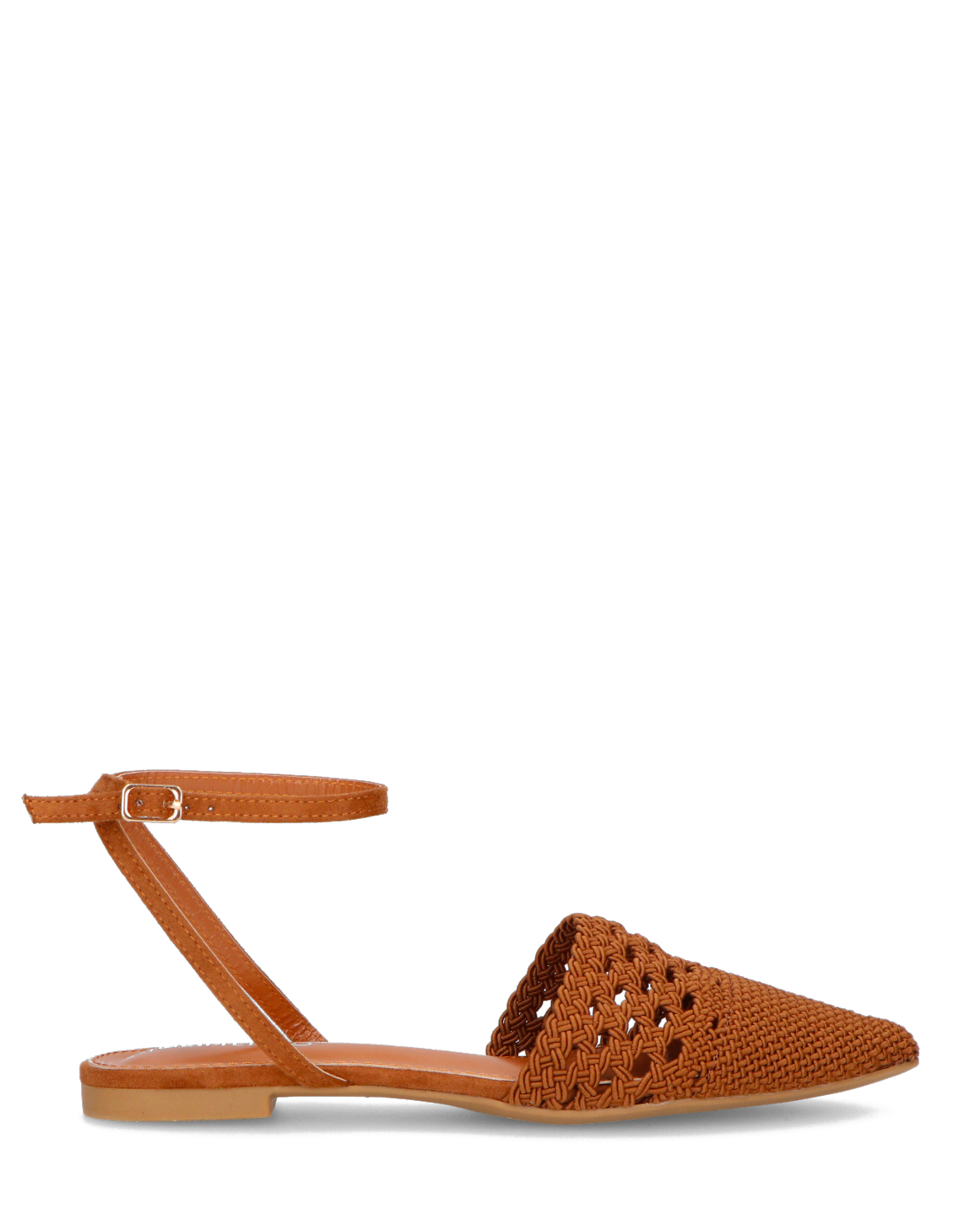 SWAMI - sandali bassi marroni con decorazione