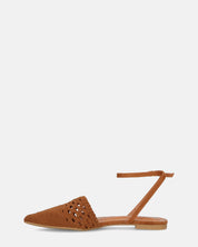 SWAMI - sandali bassi marroni con decorazione