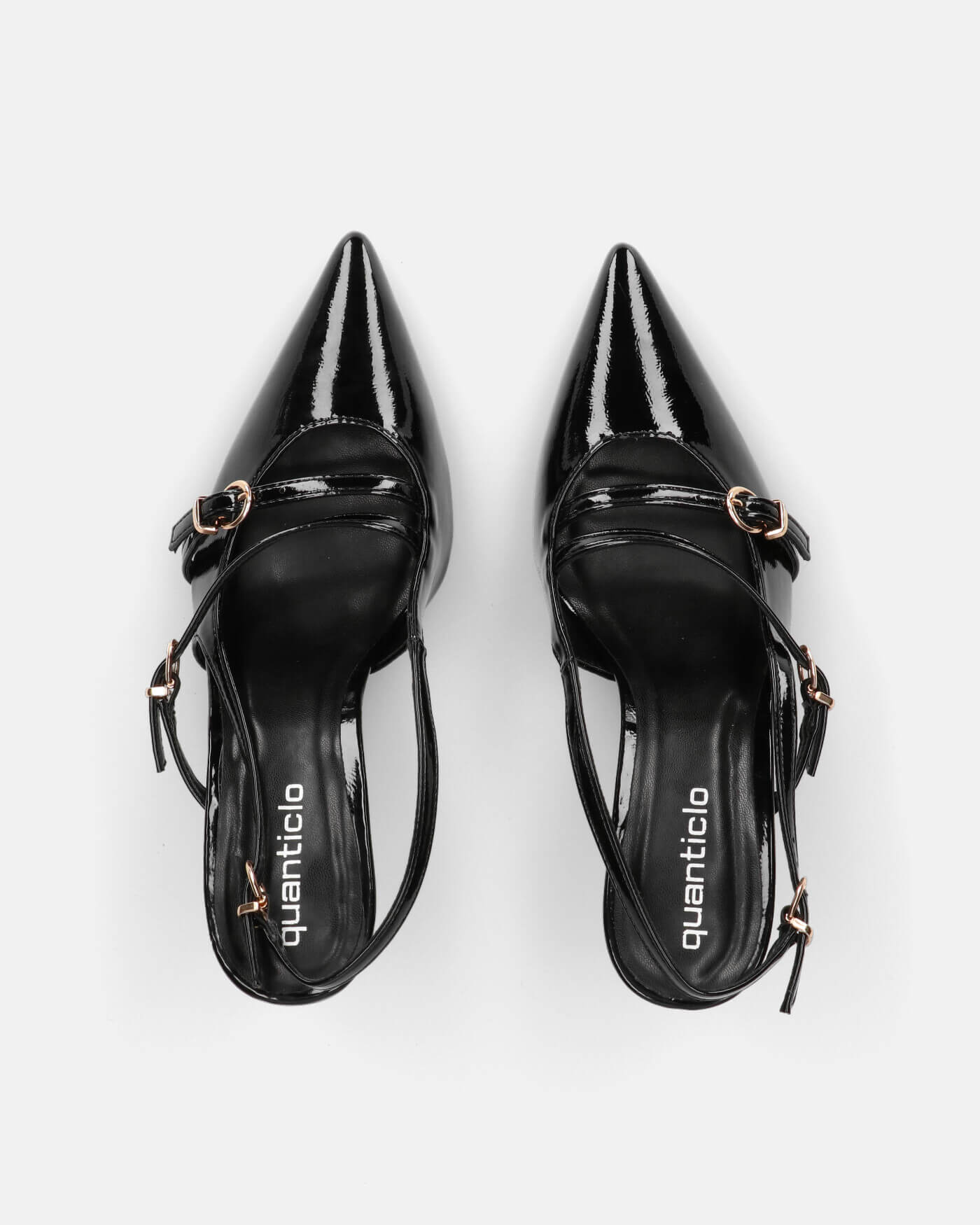 TANISHA - decolette scarpa con tacco nera e cinturini