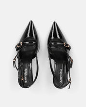 TANISHA - decolette scarpa con tacco nera e cinturini