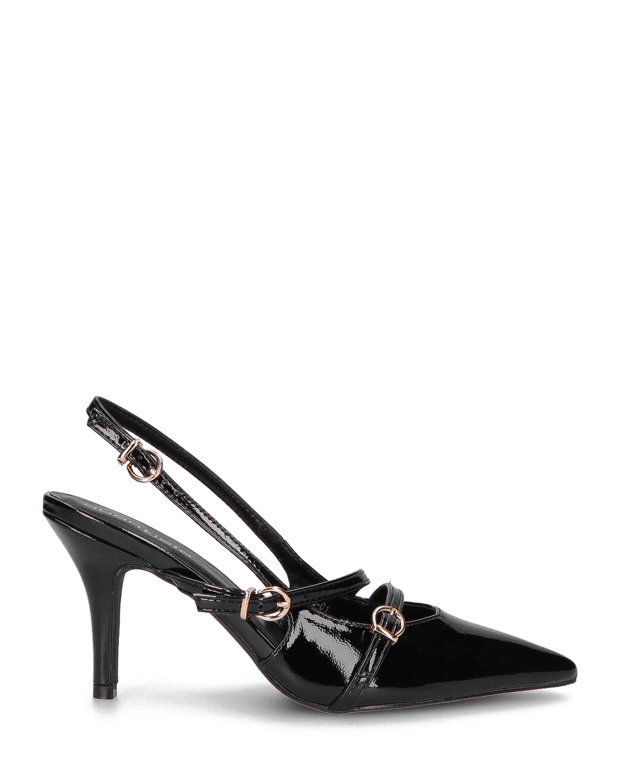 TANISHA - decolette scarpa con tacco nera e cinturini