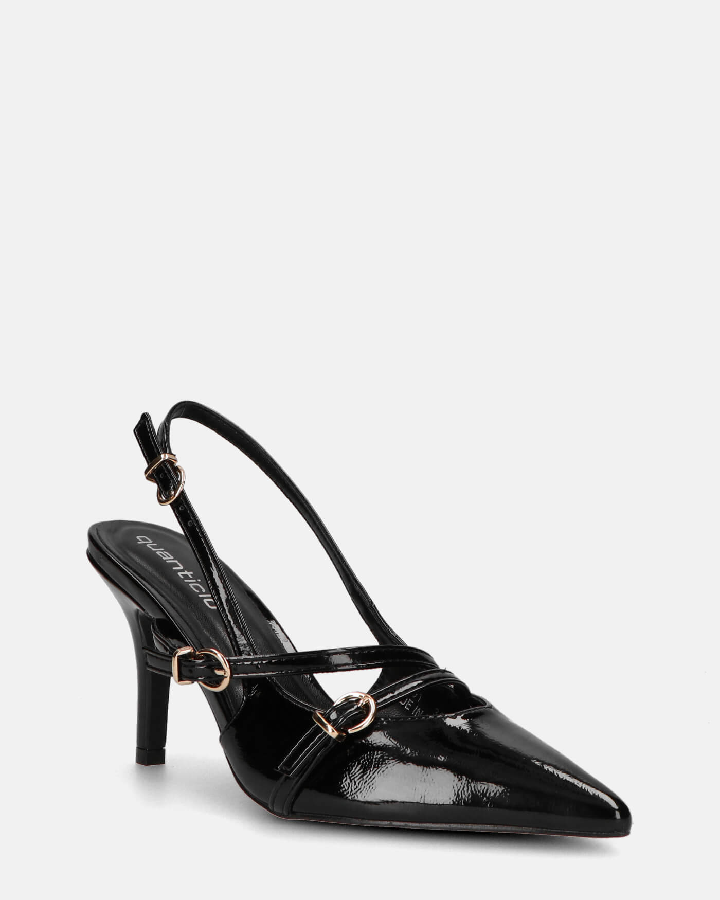 TANISHA - decolette scarpa con tacco nera e cinturini