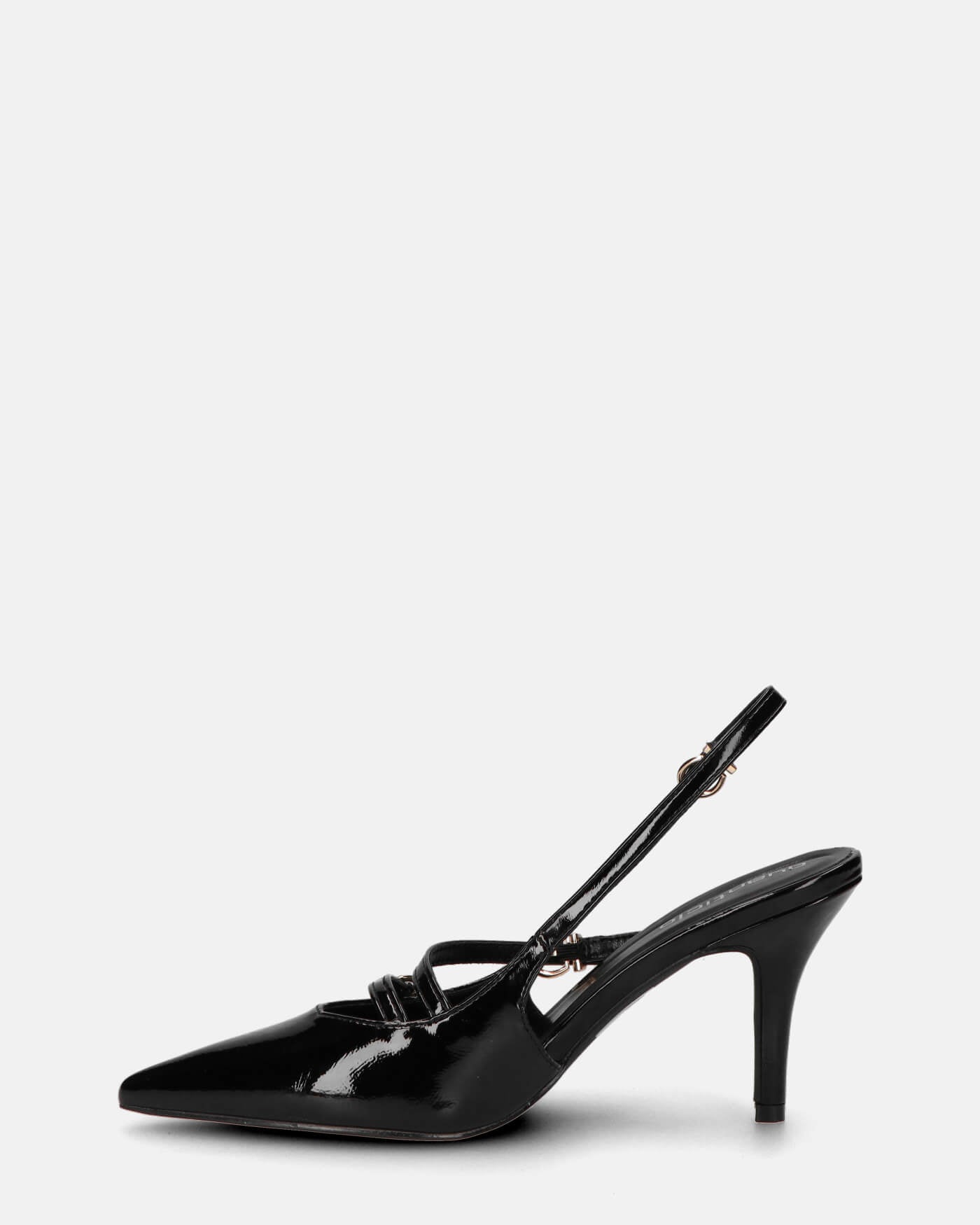 TANISHA - decolette scarpa con tacco nera e cinturini