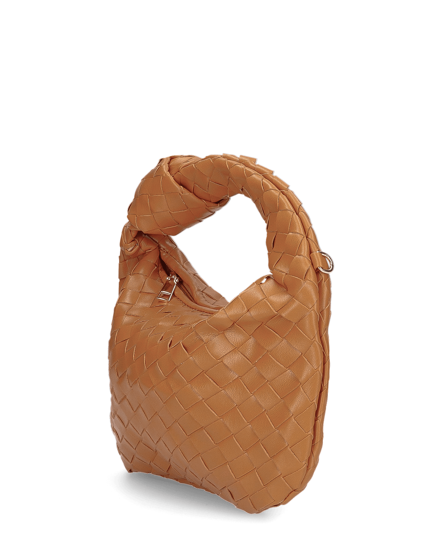 TAYLOR - borsa a spalla marrone intrecciata