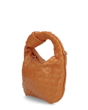 TAYLOR - borsa a spalla marrone intrecciata