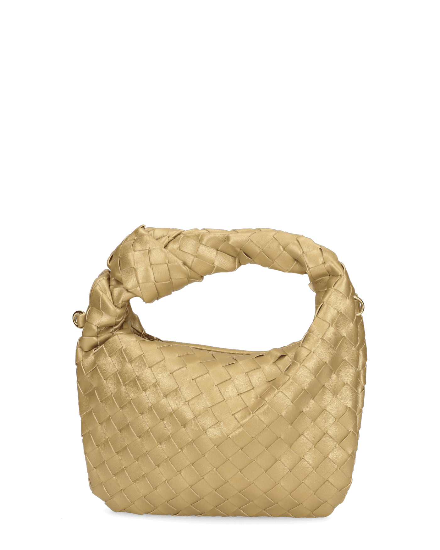 TAYLOR - borsa a spalla dorata intrecciata