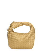 TAYLOR - borsa a spalla dorata intrecciata