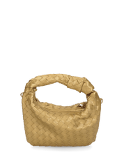 TAYLOR - borsa a spalla dorata intrecciata