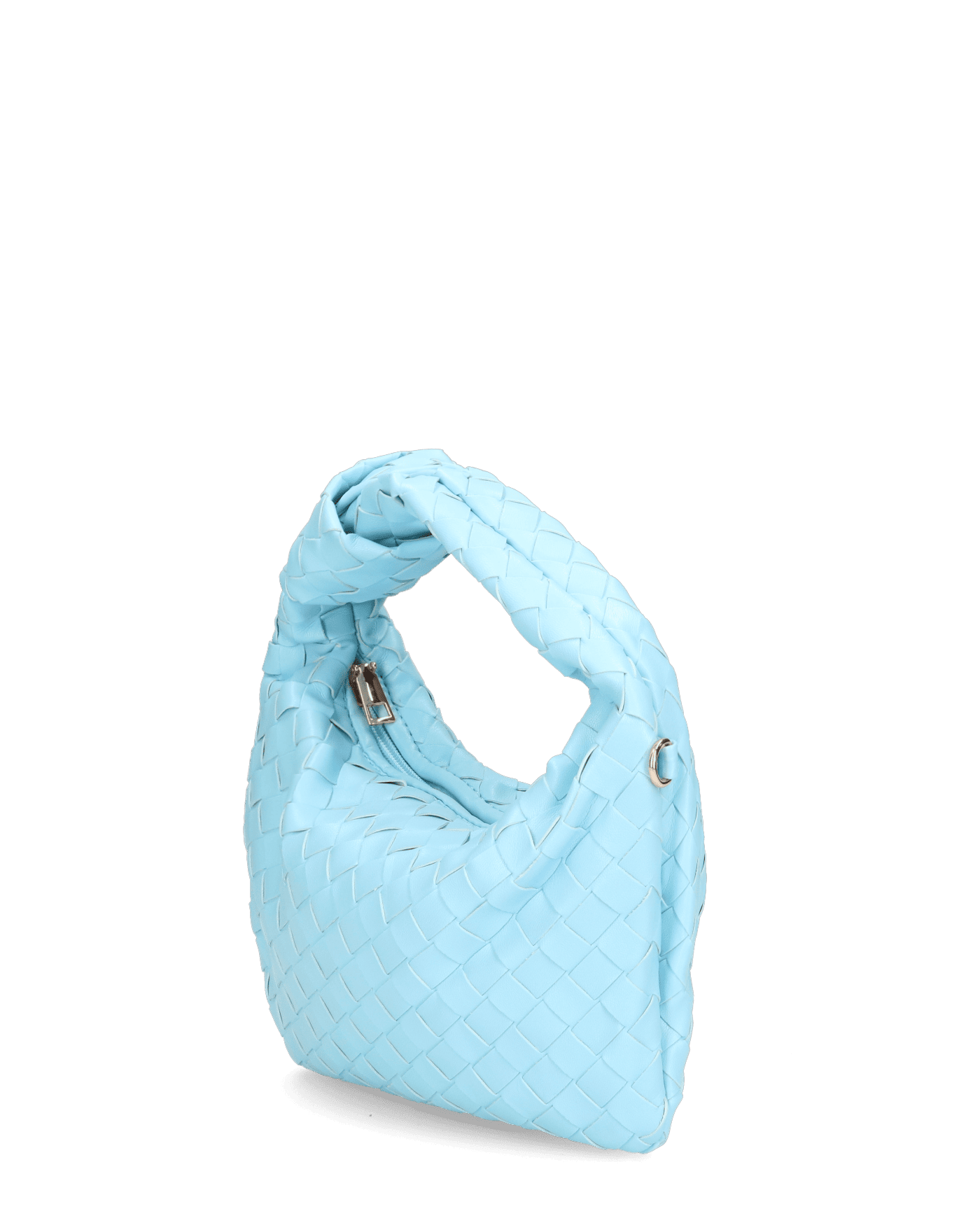 TAYLOR - borsa a spalla celeste intrecciata