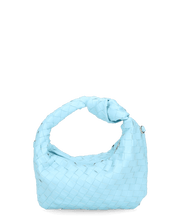 TAYLOR - borsa a spalla celeste intrecciata