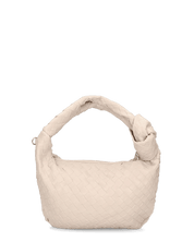 TAYLOR - borsa a spalla color sabbia intrecciata