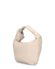 TAYLOR - borsa a spalla color sabbia intrecciata