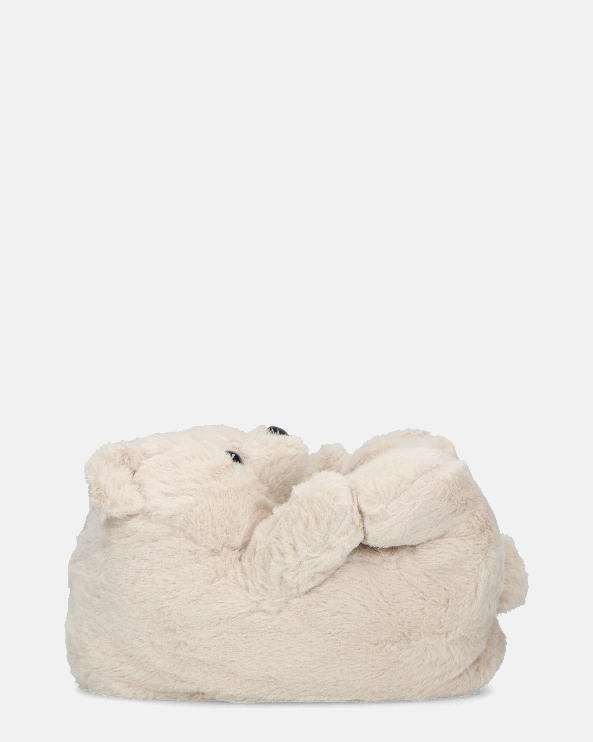TEDDY - pantofole orsacchiotto beige