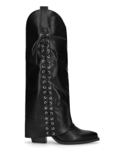 THERA - stivali alti neri stringati