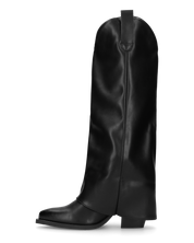 THERA - stivali alti neri stringati