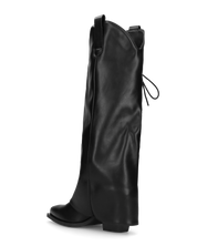 THERA - stivali alti neri stringati