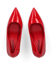 TOSCA - décolleté in glassy rosso