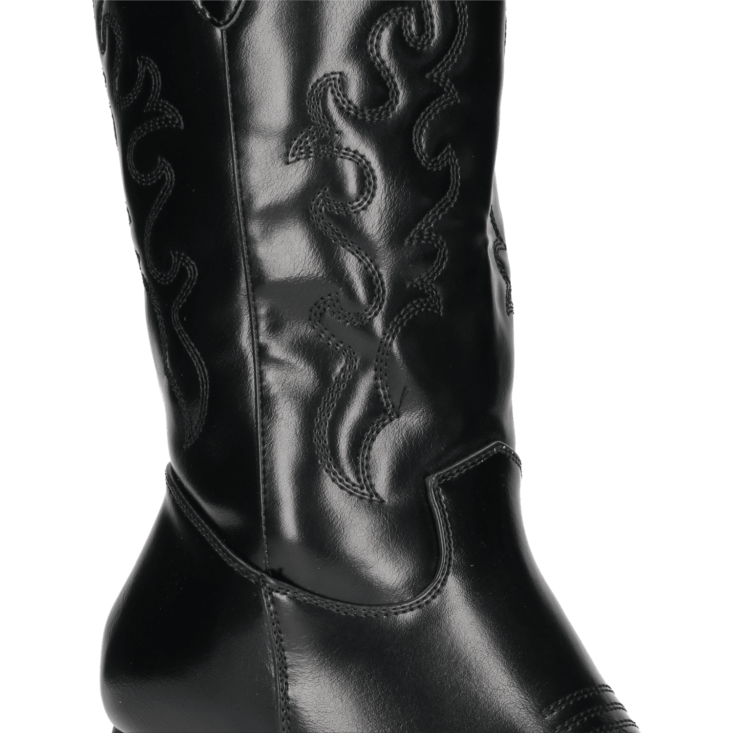 ALISHA - stivali camperos texani in ecopelle nera