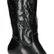 ALISHA - stivali camperos texani in ecopelle nera