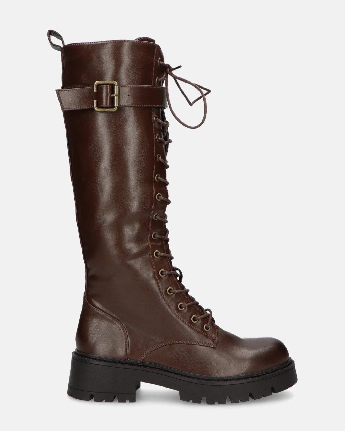 Asos Stivali Marroni Con Tacco Alto ASOS DESIGN Reach Set Back Stivali Con Tacco Medio Marroni