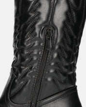 VITA - stivali camperos texani in ecopelle nera