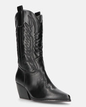 VITA - stivali camperos texani in ecopelle nera