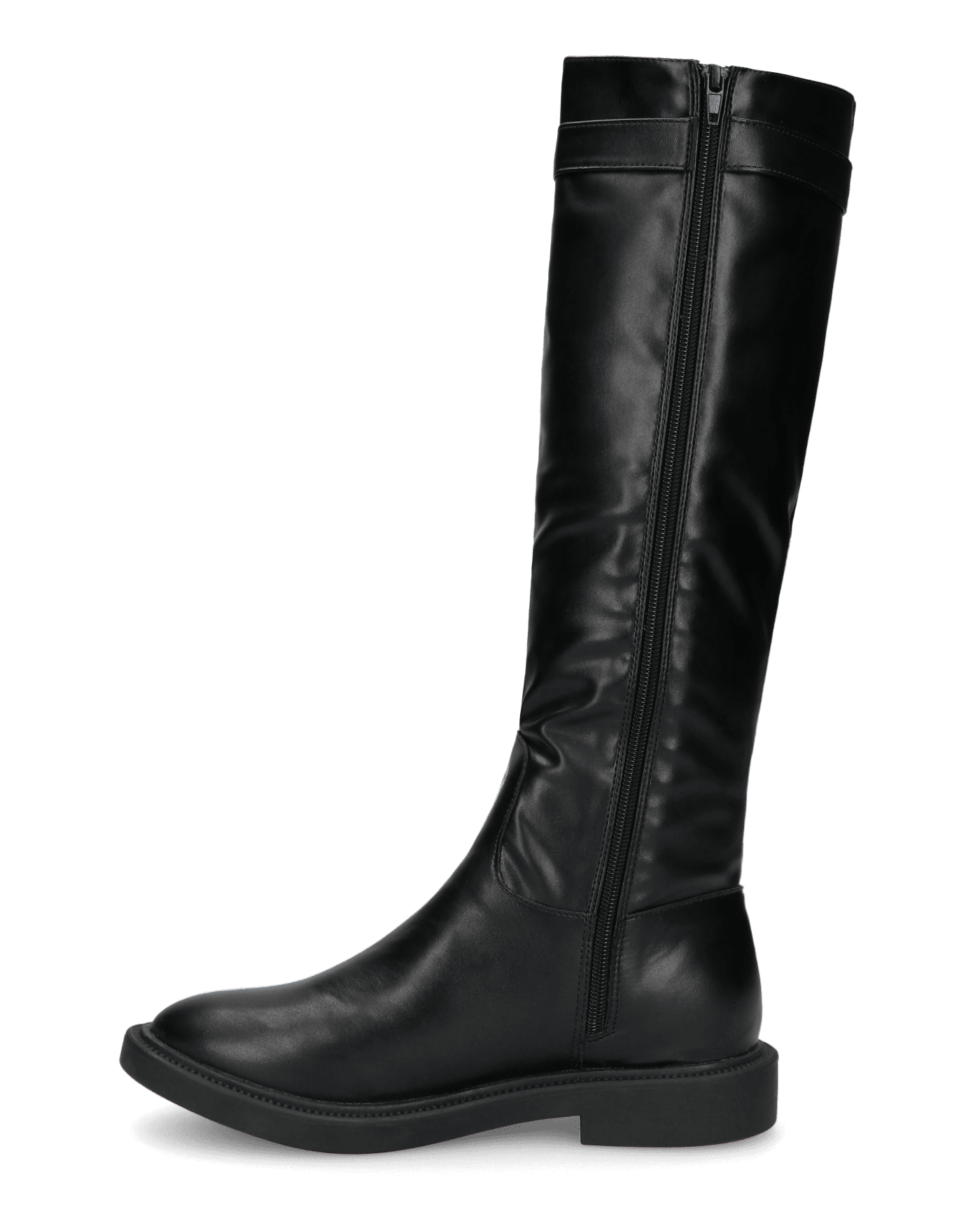 WHENDI - stivali alti neri con cerniera laterale