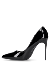 ZAIG - décolleté in glassy nero con tacco a spillo