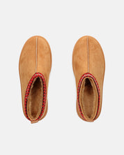 ZELDA - pantolofe platform in camoscio marrone