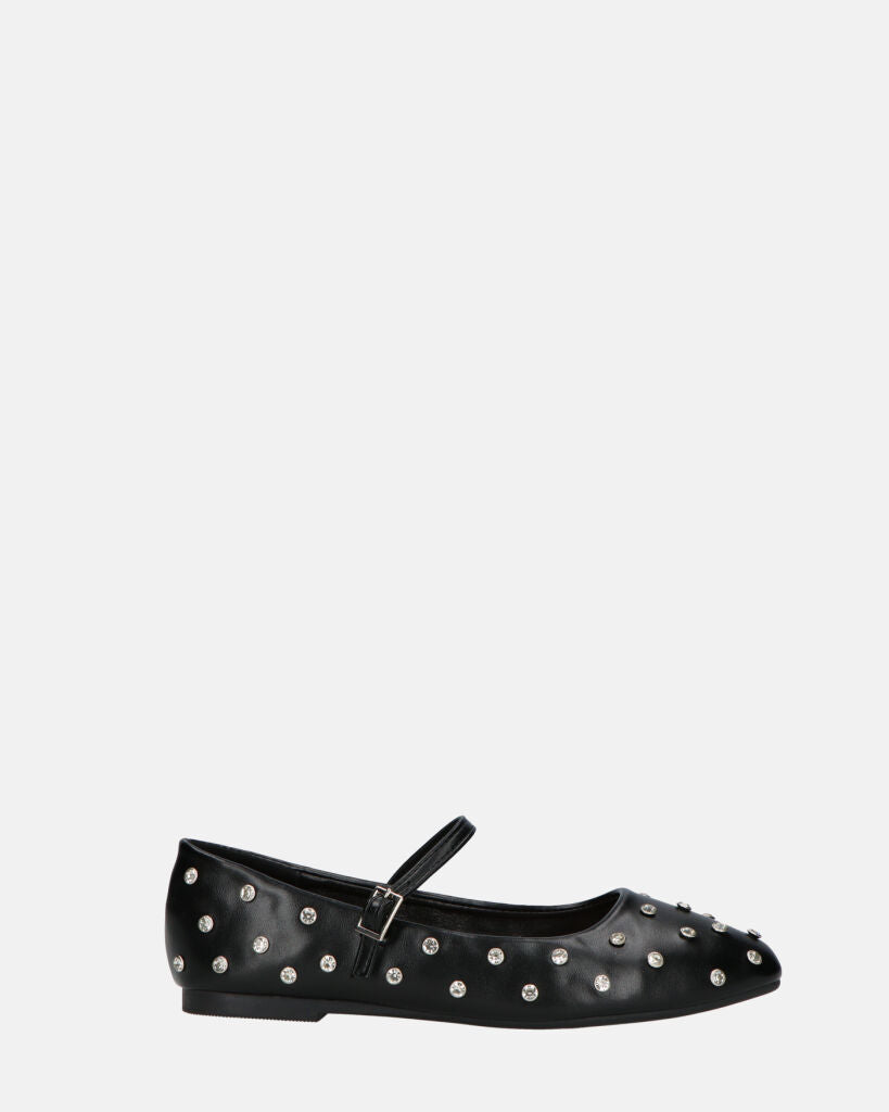 SOFIYA - ballerine neri con cinturino