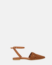 SWAMI - sandali bassi marroni con decorazione