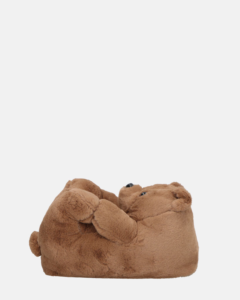 TEDDY - pantofole orsacchiotto marroni