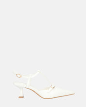 RASHIDA - decolette con tacco basso bianco