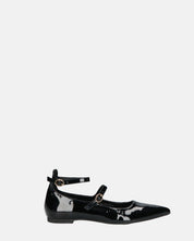 VIKY - escarpins noirs effet glassé à brides