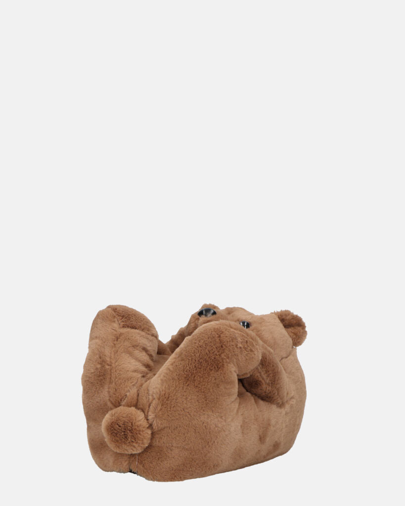 TEDDY - pantofole orsacchiotto marroni