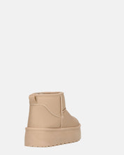 ARLENA - stivaletti in ecopelle khaki imbottiti all' interno