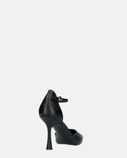 MEENA - decolette nero con cinturino e soletta nera