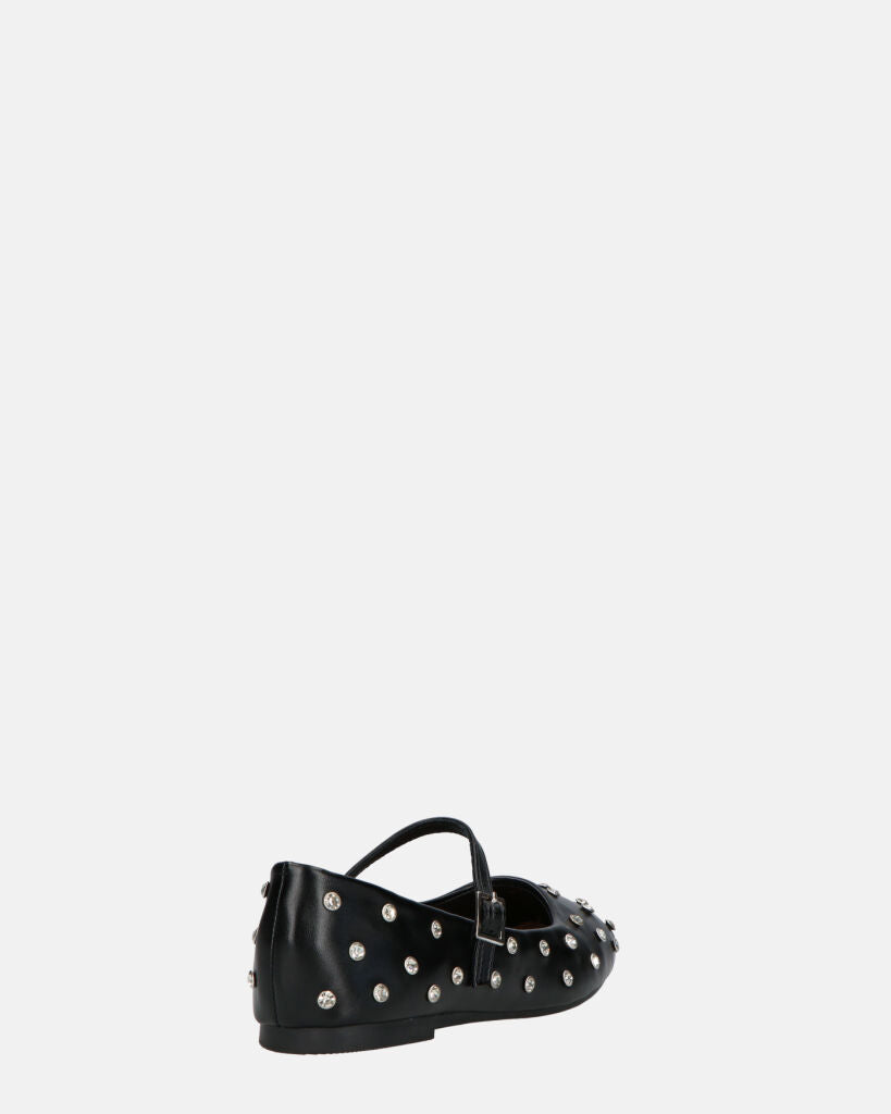 SOFIYA - ballerine neri con cinturino